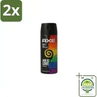 Axe Deodorant Bodyspray Unite 150 ml - Voordeelverpakking - 2 stuks - Deodorant spray - Zweetgeur bestrijding