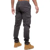 Enzo | Heren Cargo Jogger Jeans - Khaki