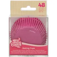 Funcakes Baking Cups - Roze - 48 Stuks - Cupcake Vormpjes Papier