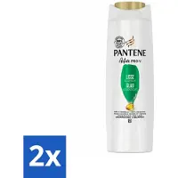 Pantene 2 x - Shampoo - Glad & Zijdezacht - Voedt en Versterkt - Voor Pluizig Haar - 225 ml - Shampoo - Pluizig Haar - Zijdezacht Haar - Voeding Haar - Versterking Haar