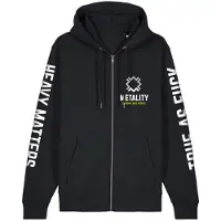 Metality Vest met capuchon - Herren Zipper - S tot 5XL - voor Mannen - zwart | Maat XXL