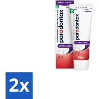 Parodontax Tandpasta bij Bloedend Tandvlees Ultra Clean 75 ml - Voordeelverpakking - 2 stuks