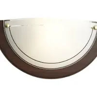 QAZQA mesiac - Klassieke Wandlamp voor binnen - 1 lichts - L 31 cm - Bruin - Woonkamer | Slaapkamer