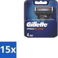 Gillette - Fusion5 ProGlide – Scheermesjes – Navulmesjes – 4 Mesjes - Bulkverpakking - 15 stuks