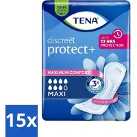 Tena 15 x - Discreet Maxi - Incontinentieverband - Voor Zwaarder Urineverlies - 12 stuks per verpakking - Incontinentieverband - Urineverlies - Zwaarder Urineverlies - Instadyr - Superabsorberend