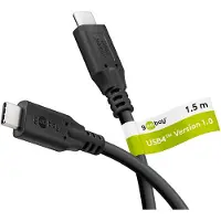 Goobay USB-C kabel | USB4 40 Gbps | PD 100W | 8K 60Hz | zwart | 1,5 meter