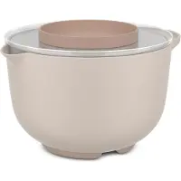 Mepal Beslagkom met spatdeksel Chef it - 3 l - Schaal - Magnetron- en vaatwasmachinebestendig - Bakspullen - Chalk