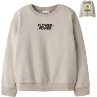 Name it Sweatshirt geel / pasteelgeel / taupe / zwart