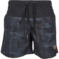 Urban Classics Zwemshorts smoky blue / duifblauw / zwart