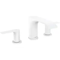 Hansgrohe Vivenis - Wastafelkraan 90, 3-gats, incl. Push-Open afvoer, EcoSmart, mat wit 75033700
