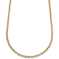 Lucleon Essentials | 6 mm Goudkleurige Ketting met Kabelschakels