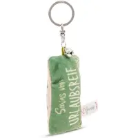 Magni Sleutelhanger mini pluche kussen "Sowas von Urlaubreif" 8cm met bel