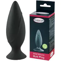 Malesation Siliconen Butt Plug Medium - Zwart