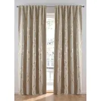 Bonprix Verduisterend gordijn met glanzende print (1 stuk) maat H/B: 145/130 cm