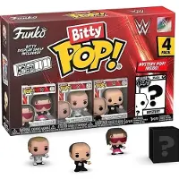 Funko POP! Bitty Pop! WWE - Bret “Hit Man” Hart, Shawn Michaels, “Mean” Gene Okerlund & Mystery Bitty Series 01