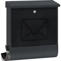 Burg wachter Wandbrievenbus Lucenta 2701 - Staal - Antraciet - 38x42,5x11,5 Cm