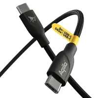 Aqiila AQCBPBICB3BD874 USB-C-kabel USB 2.0 USB-C stekker 2.00 m Zwart