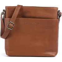 The Chesterfield Brand Leer schoudertas Navene Crossbody Bag Cognac bruine