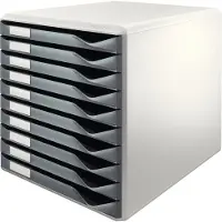 Leitz Ladenblok met 10 laden - Wit/Donkergrijs