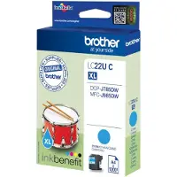 Brother Inktcartridge LC-22UC XL Cyaan Hoge capaciteit
