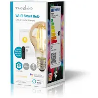 Nedis SmartLife LED Filamentlamp - Wi-Fi - E27 - 806 lm - 7 W - Warm Wit - 1800 - 3000 - Glas - Android / IOS - Peer - 1 Stuks