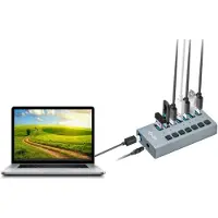 I-Tec Concentrator Opladen HUB - - 7 poorten USB 3.0 - Plug &amp; Play - Opladen USB standaard