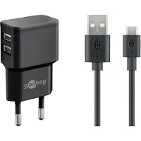 Goobay Micro USB oplader met kabel - 2.400 mA