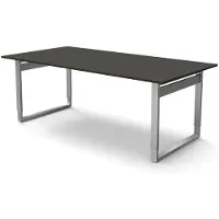 Kerkmann Büromöbelfabrik Konferenztisch Form 5, (B)2.000 mm, anthrazit