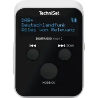Technisat DIGITRADIO mobil 2 Zakradio VHF (FM), DAB+ Zwart, Wit