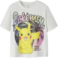 Name it Shirt 'NKFMuba Pokemon' geel / pink / zwart / natuurwit