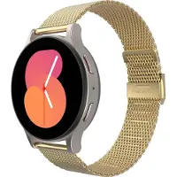 Just in Case Silksteel Strap Samsung Galaxy Watch 20mm Horlogebandje Goud