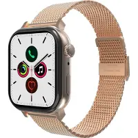 Just in Case Silksteel Strap Apple Watch 40-42mm Horlogebandje Rose Goud