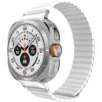 Cazy horlogebandje geschikt voor Samsung Galaxy Watch Bandje (Magfit) - Smartwatchbandjes - Universeel bandje geschikt voor Samsung Galaxy Watch Ultra (2024 / 2025) - Ivory