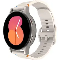 Just in Case Activeflex Samsung Galaxy Watch 20mm Horlogebandje Ivoor