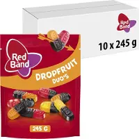 Red Band Dropfruit duo's - snoep - drop & fruitsmaak - 10x245g