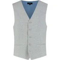 Gents - Gilet / Vest heren - - Katoen - Lichtblauw - Maat L/L
