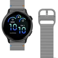 Just in Case ActiveFlex armband voor Garmin Vivoactive 6/Vivoactive 5, grijs