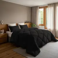 Sleeptime Lazy Dekbed Zonder Overtrek - Zwart 140 x 200 cm