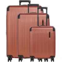 Travelite Dynamiic 4 wielen Kofferset 3-delig met uitbreidingsplooi geel