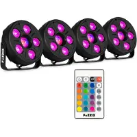Fuzzix Comet M06 LED par set - 4 LED parren met Jellyball -