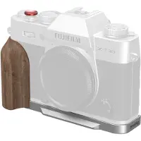 SmallRig 5667 L-Shaped Mount Plate with Wooden Handle for Fujifilm X-T30/X-T30 II/X-T30 III Zilver