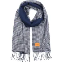Suitable Sjaal Softfeel Pepita Grijs - | Blauw | Maat one size