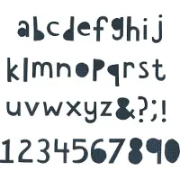 SIZZIX 662708 Snijsjabloon Alfabet 2