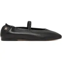 Tommy Hilfiger Ballerina met riempjes zwart