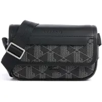 Lacoste Handtas 'Sacoche messenger à Rabat The Blend Noir Gris' zwart