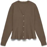Vero Moda Gebreid vest 'VMGrace' bruin