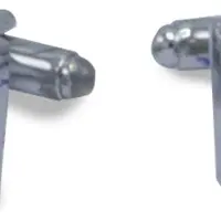Gents - Manchetknopen Rechthoek Diago - - Zilver - Maat One/One