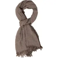 Tresanti Sjaal Galdino Small striped Bruin heren