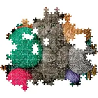 Clementoni Legpuzzel Fluffy Kitten - Puzzel 500 Stukjes Katten - High Quality Collection - Puzzels en Legpuzzels voor Volwassenen