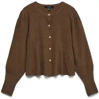 Vero Moda Gebreid vest 'VMLight' bruin